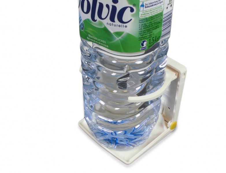 verstellbarer Flaschenhalter Kunststoff weiß klappbar