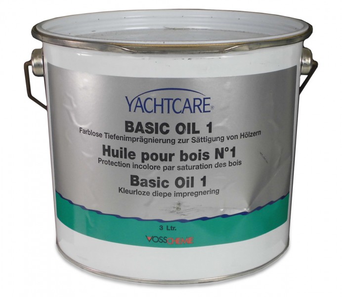 YACHTCARE Basic Oil 1 Holz Tiefenimprägnierung 3L (B-Ware)