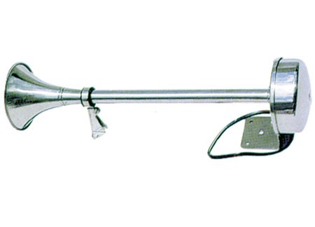 Horn 450mm lang Edelstahl 12 Volt
