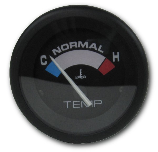 Mercury Wassertemperatur Anzeige Farbe schwarz