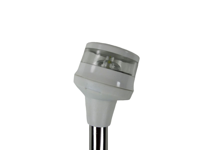 LED-Lichtmast GEMINI arretierbar Edelstahl weiß 60cm 360°