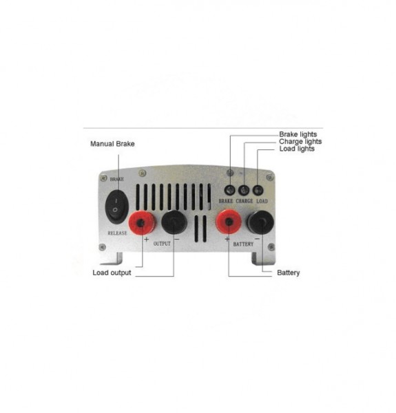 spreco Generator Silentwind 12 V mit Hybrid-Laderegler
