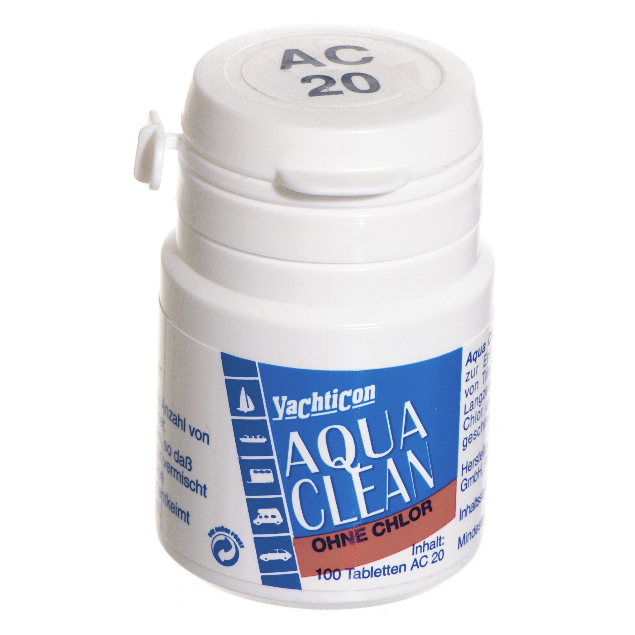 Yachticon Aqua Clean AC 20 - ohne Chlor - 100 Tabletten