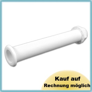 Lenzöffnungsdurchlass Kunststoff D 22,7 mm Länge 210 mm Farbe weiß
